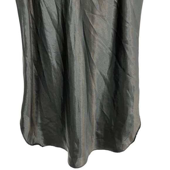 INTIMATE MOODS Satin Black VINTAGE Chemise Nighty Lingerie USA Made Slip sz M - Picture 4 of 16